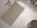 Extra-flache Duschwanne mit Ablauf in der linken Ecke PILAS GAUCHE