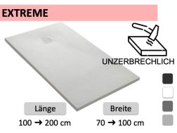 Flexible und ultra-widerstandsfähige Duschwanne – EXTREME