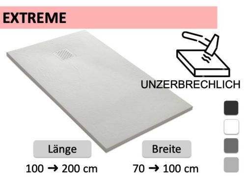 Flexible und ultra-widerstandsfähige Duschwanne EXTREME