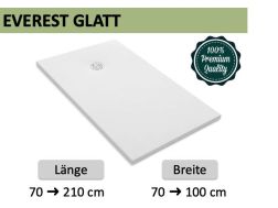 Maßgefertigte Premium-Duschwanne mit glatter Oberfläche – EVEREST LISSE