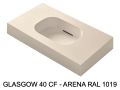 Hänge- oder Einbau-waschbecken mit geringer Tiefe - GLASGOW 40