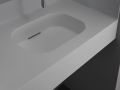 Hänge- oder Einbau-Becken mit Becken 60 cm– GLASGOW 60