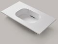 Hänge- oder Einbau-Becken mit Becken 60 cm– GLASGOW 60