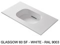 Hänge- oder Einbau-Becken mit Becken 60 cm– GLASGOW 60
