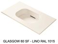 Hänge- oder Einbau-Becken mit Becken 60 cm– GLASGOW 60