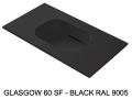 Hänge- oder Einbau-Becken mit Becken 60 cm– GLASGOW 60