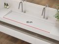 Hänge- oder Einbauwaschbecken 85 cm – LONDON XL 85