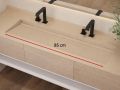 Hänge- oder Einbauwaschbecken 85 cm – LONDON XL 85