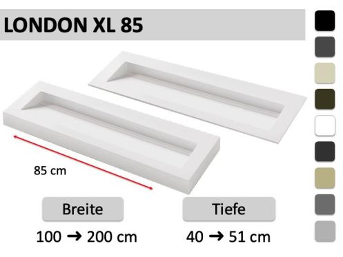 Hänge- oder Einbauwaschbecken 85 cm – LONDON XL 85