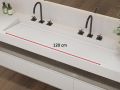 Hänge- oder Einbau-Kinnenwaschbecken 120 cm – LONDON XXL 120