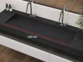 Hänge- oder Einbau-Kinnenwaschbecken 120 cm – LONDON XXL 120