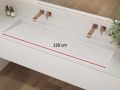 Hänge- oder Einbau-Kinnenwaschbecken 120 cm – LONDON XXL 120