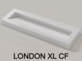 Hänge- oder Einbau-Kinnenwaschbecken 120 cm – LONDON XXL 120