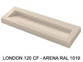 Hänge- oder Einbau-Kinnenwaschbecken 120 cm – LONDON XXL 120
