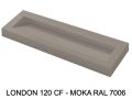 Hänge- oder Einbau-Kinnenwaschbecken 120 cm – LONDON XXL 120