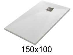 Duschwanne 150x100 cm aus Mineralharz extra-flach – TECNIK