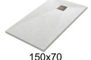 Duschwanne 150x70 cm aus Mineralharz extra-flach TECNIK