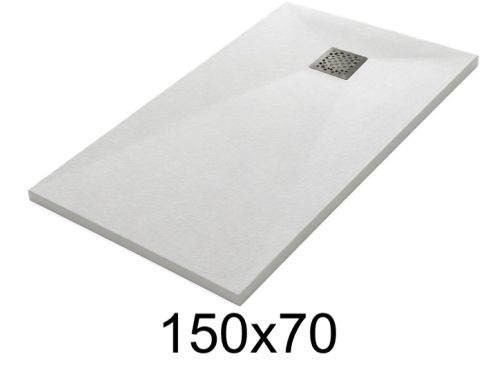 Duschwanne 150x70 cm aus Mineralharz extra-flach TECNIK