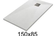 Duschwanne 150x85 cm aus Mineralharz extra-flach TECNIK
