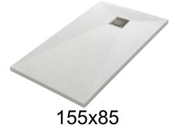 Duschwanne 155x85 cm aus Mineralharz extra-flach TECNIK