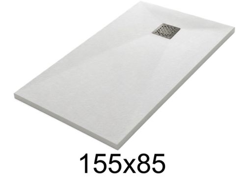 Duschwanne 155x85 cm aus Mineralharz extra-flach TECNIK