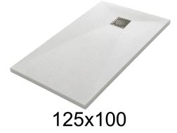 Duschwanne 125x100 cm aus Mineralharz extra-flach – TECNIK