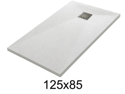 Duschwanne 125x85 cm aus Mineralharz extra-flach – TECNIK