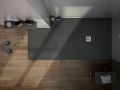 Duschwanne 130x100 cm aus Mineralharz extra-flach TECNIK