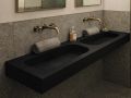 Doppelwaschbecken-Design aufgehängt oder eingebaut – GLASGOW DOUBLE 60