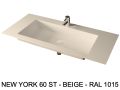 Hänge- oder Einbauwaschbecken nach Maß – NEW YORK 60