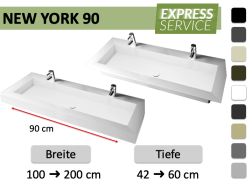 Hänge- oder Einbauwaschbecken nach Maß – NEW YORK 90