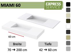Hänge- oder Einbauwaschbecken nach Maß – MIAMI 60
