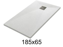 Duschwanne 185x65 cm aus Mineralharz extra-flach TECNIK