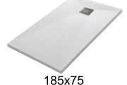 Duschwanne 185x75 cm aus Mineralharz extra-flach TECNIK