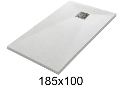 Duschwanne 185x100 cm aus Mineralharz extra-flach TECNIK
