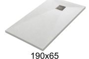 Duschwanne 190x65 cm aus Mineralharz extra-flach TECNIK