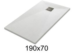 Duschwanne 190x70 cm aus Mineralharz extra-flach TECNIK