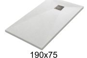 Duschwanne 190x75 cm aus Mineralharz extra-flach TECNIK