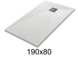 Duschwanne 190x80 cm aus Mineralharz extra-flach TECNIK