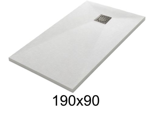 Duschwanne 190x90 cm aus Mineralharz extra-flach TECNIK