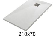 Duschwanne 210x70 cm aus Mineralharz extra-flach TECNIK