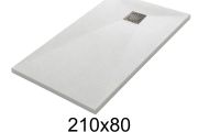 Duschwanne 210x80 cm aus Mineralharz extra-flach TECNIK