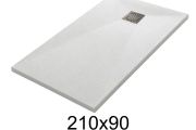 Duschwanne 210x90 cm aus Mineralharz extra-flach TECNIK