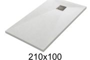 Duschwanne 210x100 cm aus Mineralharz extra-flach TECNIK