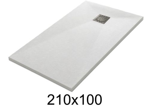 Duschwanne 210x100 cm aus Mineralharz extra-flach TECNIK