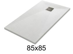 Duschwanne 85x85 cm aus Mineralharz extra-flach TECNIK