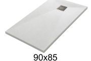 Duschwanne 90x85 cm aus Mineralharz extra-flach TECNIK