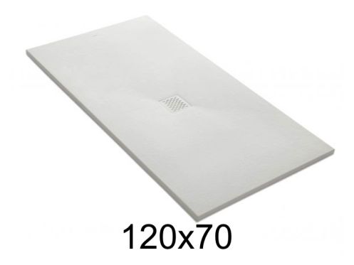Duschwanne 120x70 cm zentrale Evakuierung - CENTRAL