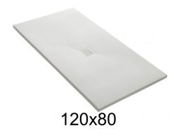 Duschwanne 120x80 cm zentrale Evakuierung - CENTRAL