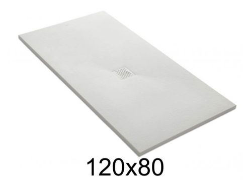 Duschwanne 120x80 cm zentrale Evakuierung - CENTRAL